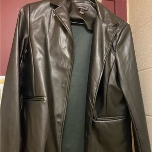Faux leather jacket